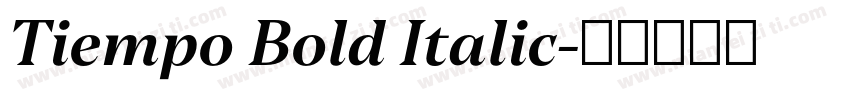 Tiempo Bold Italic字体转换